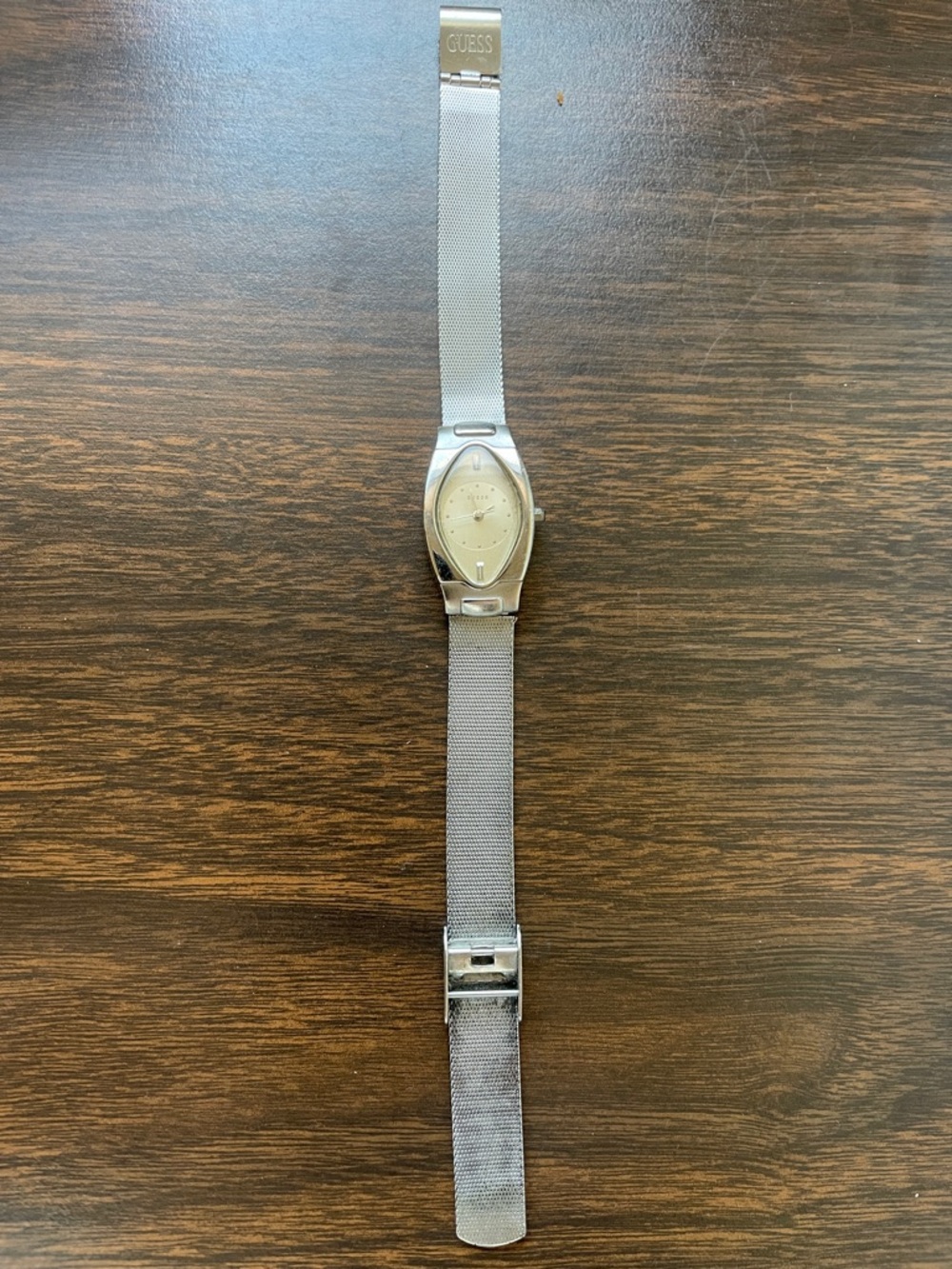 GUESS Silver Mesh Band Women’s Watch